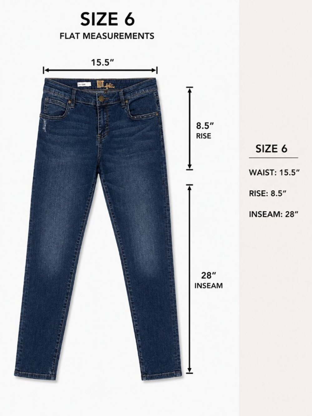 Kut from the Kloth Katy Boyfriend Jean - Mid Rise Skinny